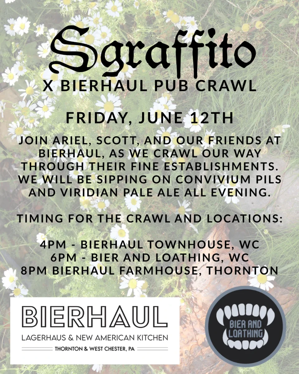 Sgraffito x BierHaul Pub Crawl
